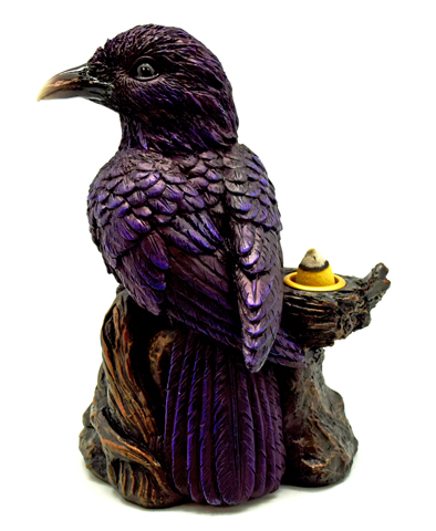 Raven Back Flow Incense Burner